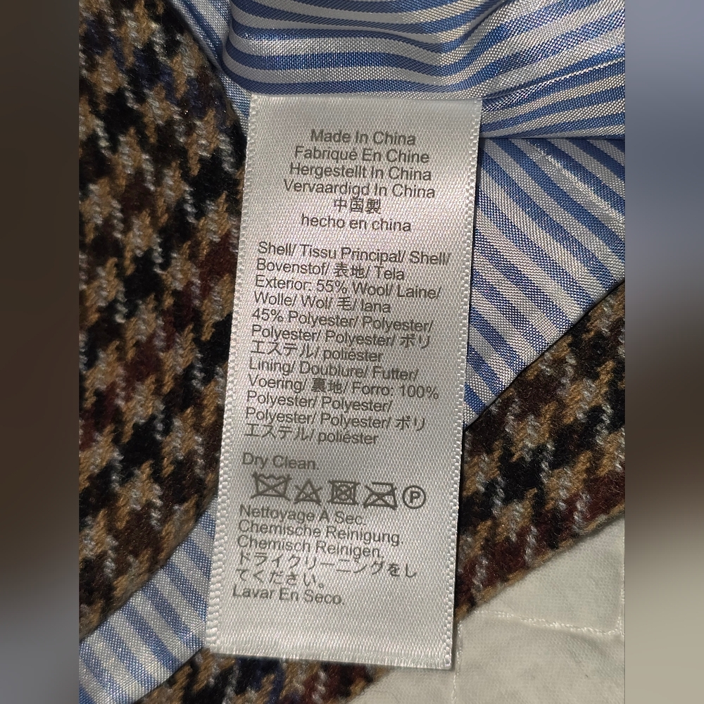 J. Crew Wool-Blend Schoolboy Blazer In Houndstooth Women's Size 6 - Picture 8 of 11